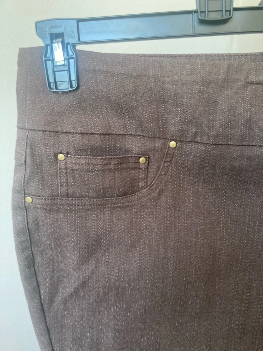 Ruby Rd ankle pant slimming contour waistband pant 24W - Picture 8 of 17